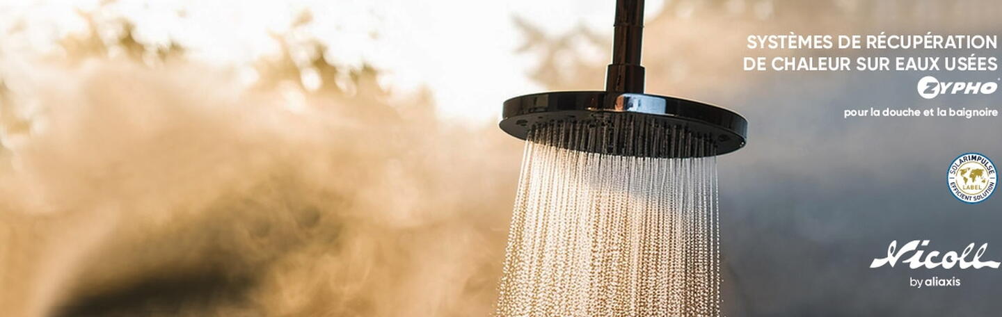 iZi 30 de Zypho® par NICOLL by Aliaxis - Récupérateur de chaleur horizontal sur eaux usées​