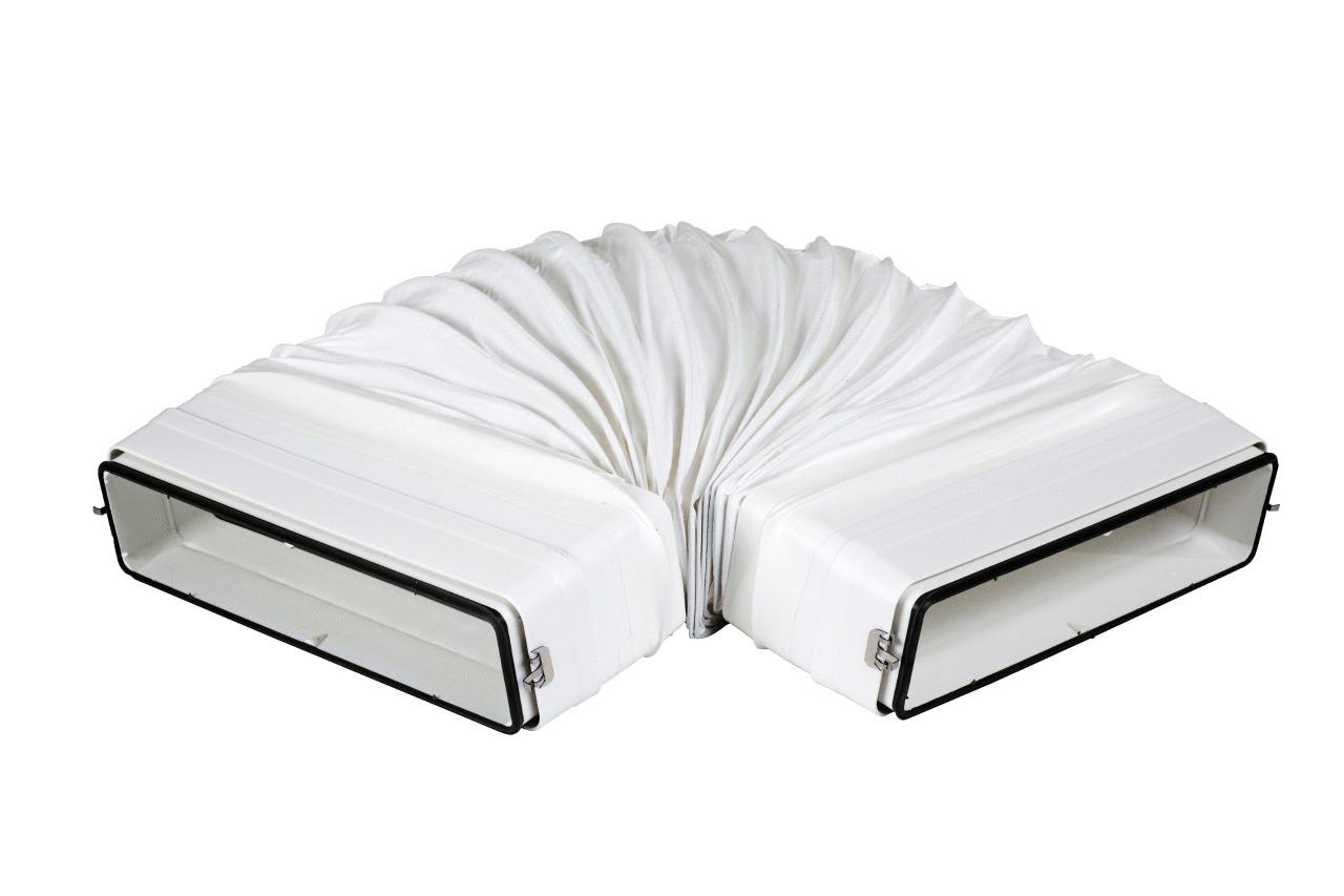 CONDUIT RECTANGULAIRE RIGIDE - Pour réseau équivalent Ø 80 ou 100 mm