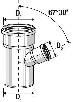 EMBRANCHEMENT PP - MF - 67°30 - Réduit - HTEA