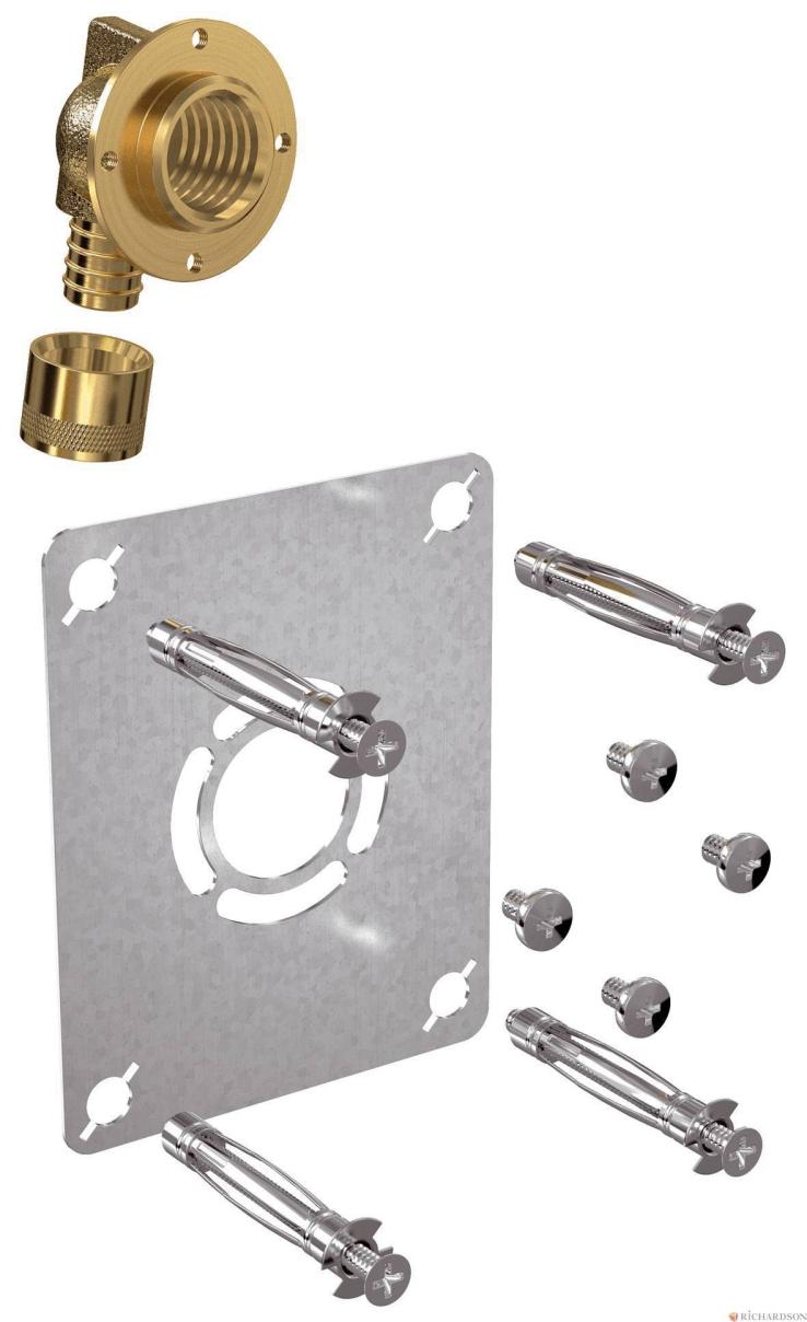 ROBIFIX - Kit conçu pour la fixation de robinetterie sur cloison en plaque de plâtre