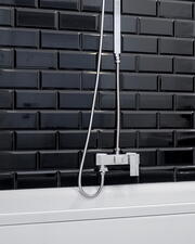 Carrelage métro dans une salle de bains