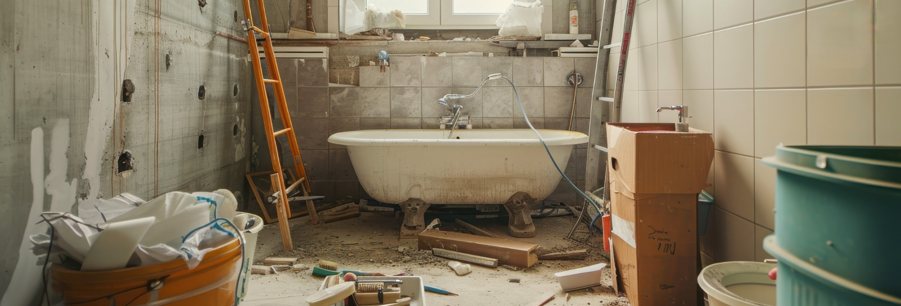 Salle de bain en rénovation