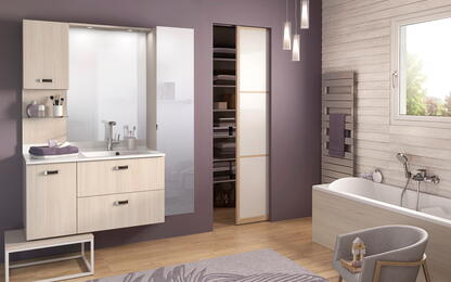 salle de bains en bois