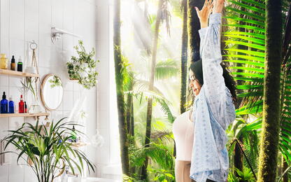 déco salle de bains nature