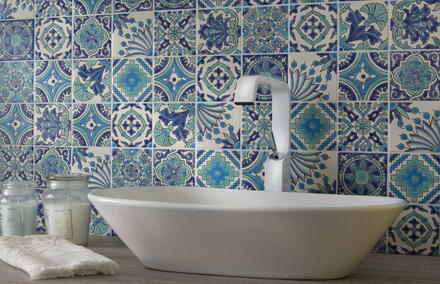 Crédence de salle de bains