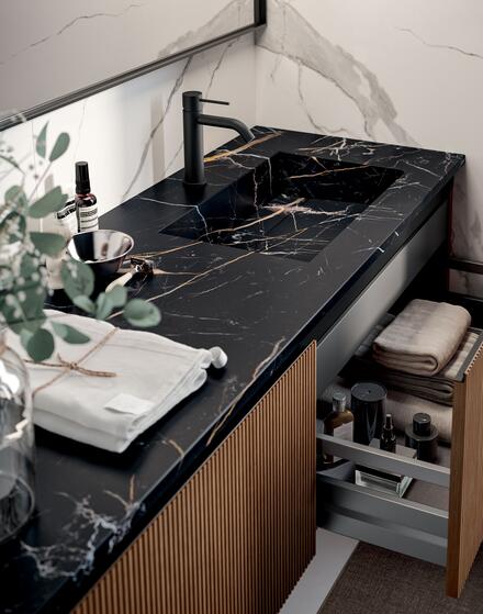 Qu'est-ce que le plan de travail de la salle de bains ?