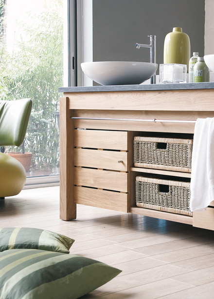 Quels meubles choisir pour une salle de bains shabby chic