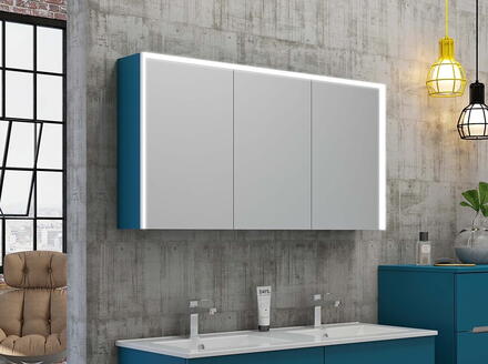 Miroir de salle de bains avec rangement