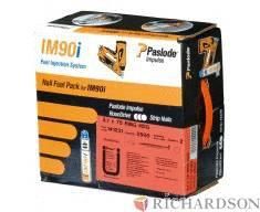 CLOU POUR CLOUAGE GAZ BOIS - En Pack - Cranté + Gaz - Tête pleine Roundrive - Pour IM90i