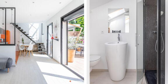 projet salle de bains et carrelage