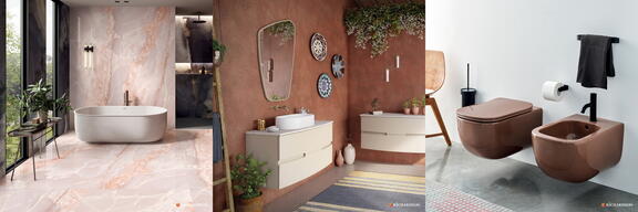 salle de bains tons chauds