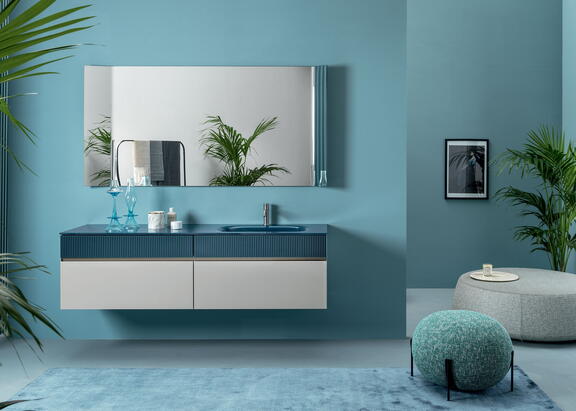 inspiration salle de bains bleue